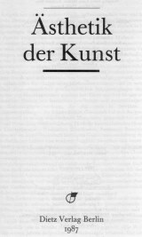 Titelblatt »Ästhetik der Kunst«